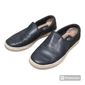 UGG Kitlyn Leather Slip On Shoes Black Women's Size 6